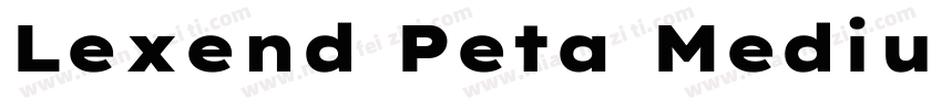 Lexend Peta Medium字体转换